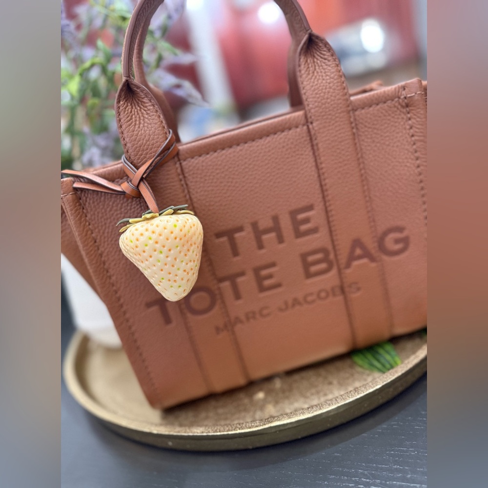 Strawberry Bag Charm w/Leather strap (BAG NOT INCLUDED)
